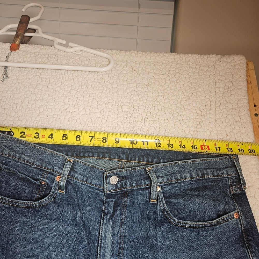 Mens Levis 514 Straight Fit Jeans Dark Wash Blue Denim 38x30 Lot of 2 - Picture 4 of 14